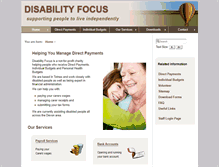 Tablet Screenshot of disabilityfocus.org